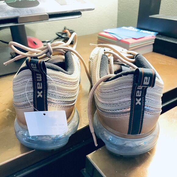 NEW NIKE Vapormax 97 Gold on Gold Womens 11 US 43 EUR Gold Bullet - Picture 5 of 11